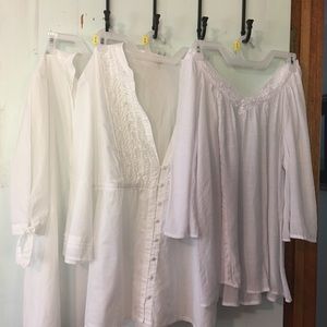 Set Of 3 Size large Women’s White Blouses